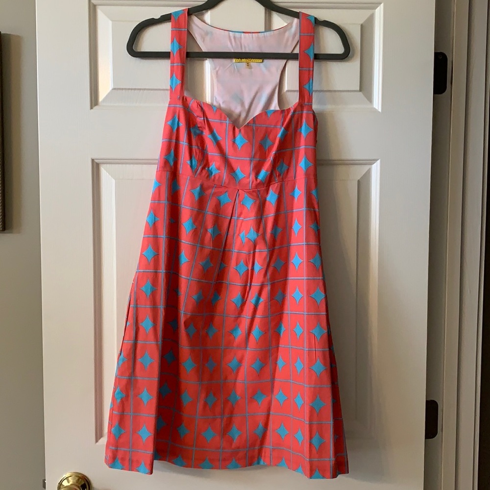 Really fun sweetheart neckline empire waist dress